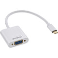 InLine® USB Display Konverter, USB-C Stecker zu VGA Buchse, silber