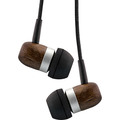 InLine® woodin-ear, In-Ear Headset mit Kabelmikrofon und Walnuss - 55357