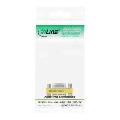 InLine® Mini-Gender-Changer, 15pol HD (VGA), Buchse / Buchse (Produktbild 3)