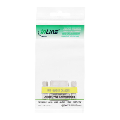 InLine® Mini-Gender-Changer, 9pol Stecker / Buchse (Produktbild 3)