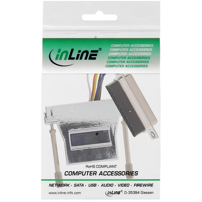 InLine® Adapter, 25pol Sub D Buchse an RJ45 Buchse, metallisiert (Produktbild 3)