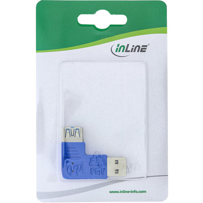 InLine® USB 3.0 Adapter, Stecker A auf Buchse A, links gewinkelt 90° (Produktbild 2)