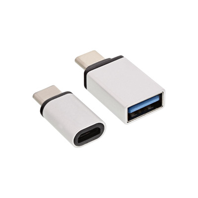 InLine® USB Adapter-Set, USB-C Stecker an Micro-USB oder USB 3.0 A Buchse (Produktbild 2)