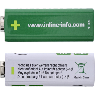 InLine® Alkaline High Energy Batterie, 9V Block 6LR61, 2er Pack (Produktbild 2)