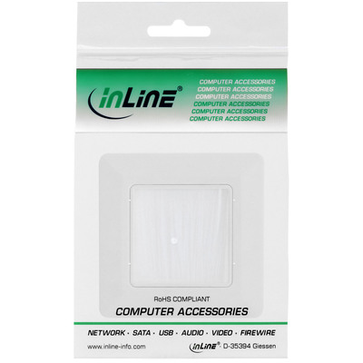 InLine® Rahmen mit Bürstendurchlass, für TV, weiß RAL9010 (Produktbild 3)