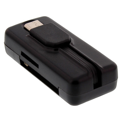 InLine® OTG Card Reader Dual Flex, für SD+microSD, mit USB Buchse+2 Kartenslots (Produktbild 2)