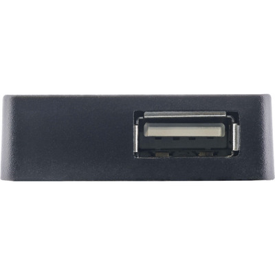 InLine® USB 2.0 Hub, 4 Port, schwarz, mit USB DC Kabel, Kabel 30cm (Produktbild 3)