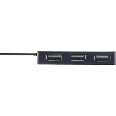 InLine® USB 2.0 Hub, 4 Port, schwarz, mit USB DC Kabel, Kabel 30cm  (Produktbild 5)