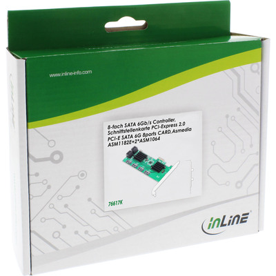 InLine® Schnittstellenkarte, 8x SATA 6Gb/s Controller, PCIe 2.0 (PCI-Express) (Produktbild 3)