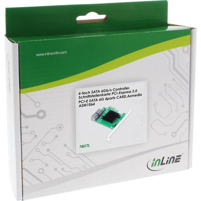 InLine® Schnittstellenkarte, 4x SATA 6Gb/s Controller, PCIe 2.0 (PCI-Express) (Produktbild 3)