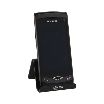 InLine® Smartphone und Handy Halterung für Schreibtisch / Regal, schwarz (Produktbild 3)