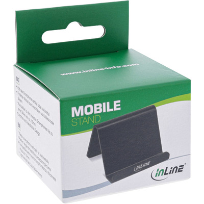 InLine® Smartphone und Handy Halterung für Schreibtisch / Regal, schwarz (Produktbild 6)