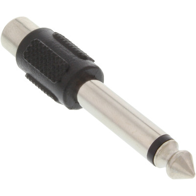 InLine® Audio Adapter, 6,3mm Klinke Stecker auf Cinch Buchse, Mono (Produktbild 2)