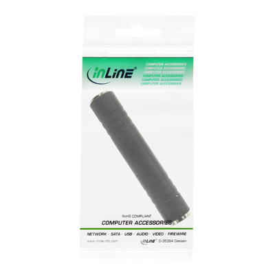 InLine® Audio Adapter, 6,3mm Klinke Buchse / Buchse, Stereo (Produktbild 11)