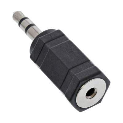 InLine® Audio Adapter, 2,5mm Klinke Buchse an 3,5mm Stecker, Stereo (Produktbild 2)