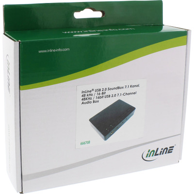 InLine® USB 2.0 SoundBox 7.1, 48KHz / 16-bit, mit Toslink Digital IN / OUT (Produktbild 3)