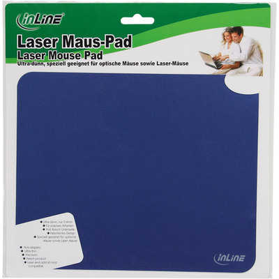 InLine® Maus-Pad Laser, ultradünn, blau, 220x180x0,4mm (Produktbild 3)