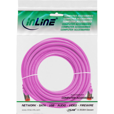 InLine® Patchkabel, S/FTP (PiMf), Cat.6, 250MHz, PVC, Kupfer, pink, 10m (Produktbild 11)