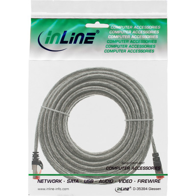 InLine® Patchkabel, S/FTP (PiMf), Cat.6, 250MHz, PVC, Kupfer, transparent, 25m (Produktbild 11)