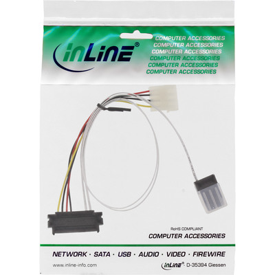 InLine® SAS Anschlusskabel, Mini-SAS SFF-8087 an 1x SAS SFF-8482 + Strom, einzene SAS HDD an Controller, 0,75m (Produktbild 11)