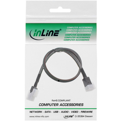 InLine® Mini-SAS HD Kabel, SFF-8643 zu SFF-8087, mit Sideband, 0,5m (Produktbild 11)