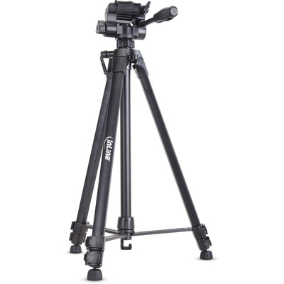 InLine® Stativ für Digitalkameras und Videokameras, Aluminium, schwarz (Produktbild 2)