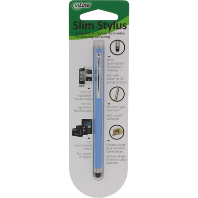 InLine® Stylus, Stift für Touchscreens von Smartphone und Tablet, blau (Produktbild 3)