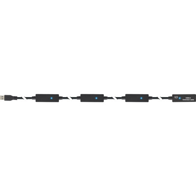 InLine® USB 3.2 Gen.1 Aktiv-Verlängerung, Stecker A an Buchse A, schwarz, 20m (Produktbild 2)