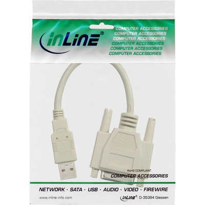 InLine® USB Adapter Kabel, USB Stecker A auf 15pol Buchse (Produktbild 11)