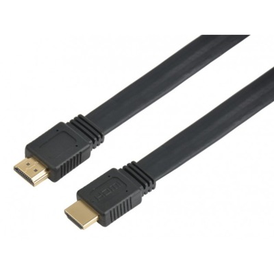 HDMI High Speed mit Ethernet Flachkabel -- 4K 60Hz 1m, ICOC-HDMI2-FE-010TY (Produktbild 1)