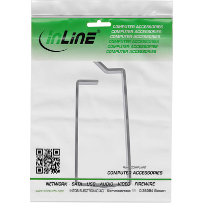 InLine® Kabelbügel, Metall, 44x85mm schwarz  (Produktbild 5)