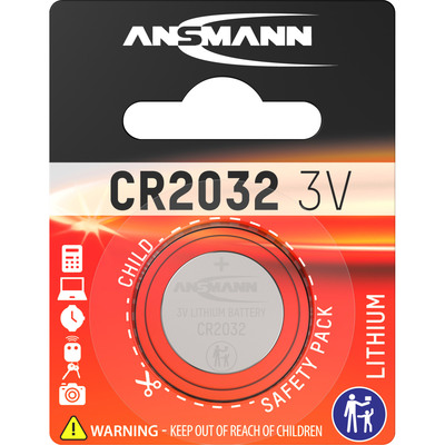 ANSMANN 5020122 Knopfzelle CR2032 3V Lithium Mainboardbatterie (Produktbild 1)