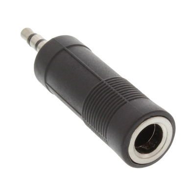 InLine® Audio Adapter, 3,5mm Klinke Stecker Stereo an 6,3mm Klinke Buchse, Stereo (Produktbild 1)