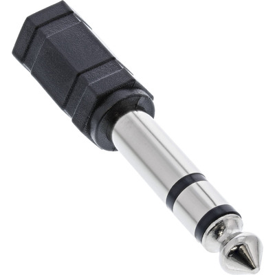 InLine® Audio Adapter, 6,3mm Klinke Stecker an 3,5mm Klinke Buchse, Stereo (Produktbild 1)
