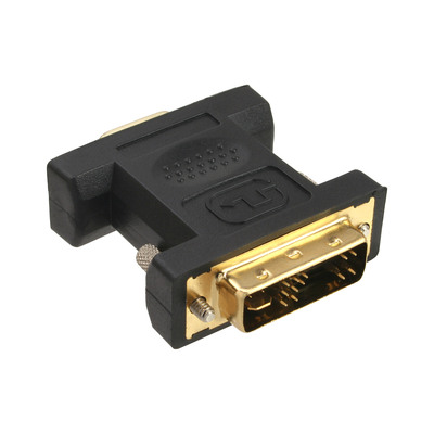 InLine® DVI-A Adapter, Analog 12+5 Stecker auf 15pol HD Buchse (VGA), vergoldet (Produktbild 1)