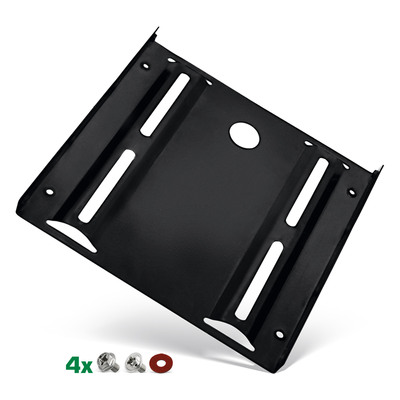 InLine® HDD/SSD Einbaurahmen, 2,5 auf 3,5, mit Einbauschrauben, schwarz (Produktbild 1)