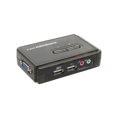InLine® KVM Switch, 2-fach, USB, mit Audio (Produktbild 1)