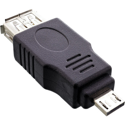 InLine® Micro-USB Adapter, Micro-A Stecker an USB A Buchse (Produktbild 1)