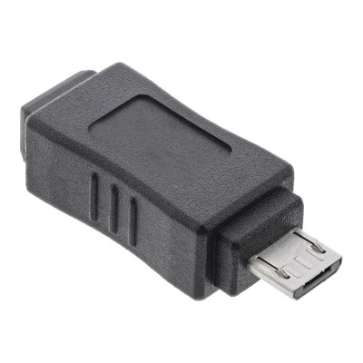 InLine® Micro-USB Adapter, Micro-B Stecker an Mini USB 5-pol Buchse (Produktbild 1)