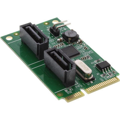 InLine® Mini-PCIe 2.0 Karte, 2x SATA 6Gb/s, RAID 0,1,SPAN (Produktbild 1)