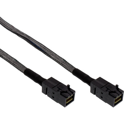 InLine® Mini-SAS HD Kabel, SFF-8643 zu SFF-8643, mit Sideband, 0,5m (Produktbild 1)