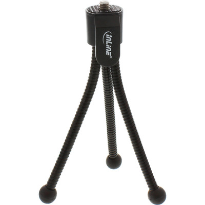 InLine® Mini-Stativ für Digitalkameras, 12,5cm Höhe, schwarz (Produktbild 1)