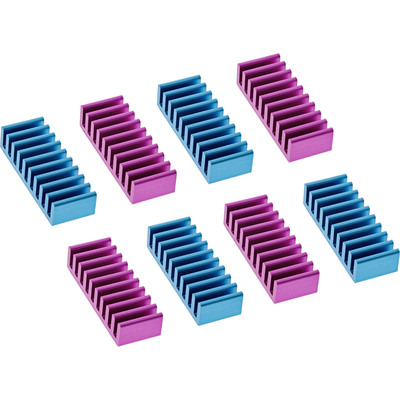 InLine® RAM-Kühler selbstklebende Kühlrippen, 8 Stück (Produktbild 1)
