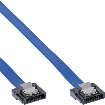 InLine® SATA 6Gb/s Anschlusskabel klein, mit Sicherheitslasche, 0,15m (Produktbild 1)