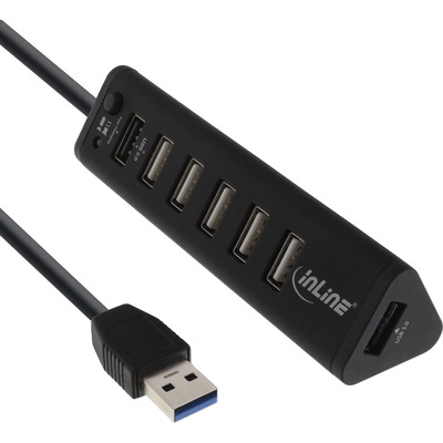 InLine® Smart Hub, 7-fach USB 3.0 / 2.0 Hub mit Schnelllade-Anschluss (Produktbild 1)
