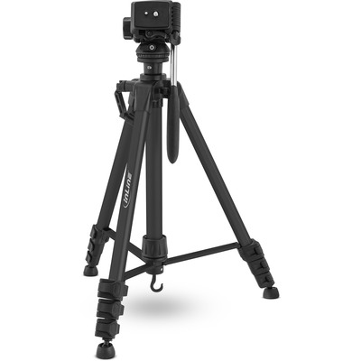 InLine® Stativ für Digital- & Videokameras, Aluminium, Höhe max. 1,56m, schwarz (Produktbild 1)