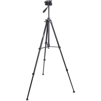 InLine® Stativ für Digitalkameras und Videokameras, Aluminium, schwarz