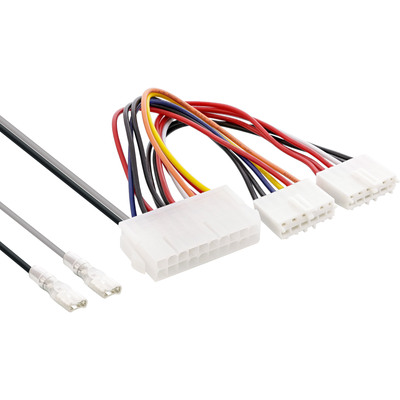 InLine® Stromadapter intern, 20pol ATX-NT zu P8/P9 AT-Mainboard + Schalter