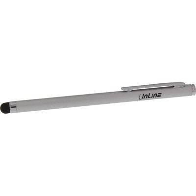 InLine® Stylus, Stift für Touchscreens von Smartphone und Tablet, silber (Produktbild 1)