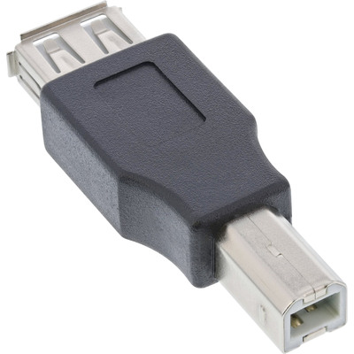 InLine® USB 2.0 Adapter, Buchse A auf Stecker B (Produktbild 1)